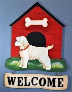 Cockapoo Welcome Sign