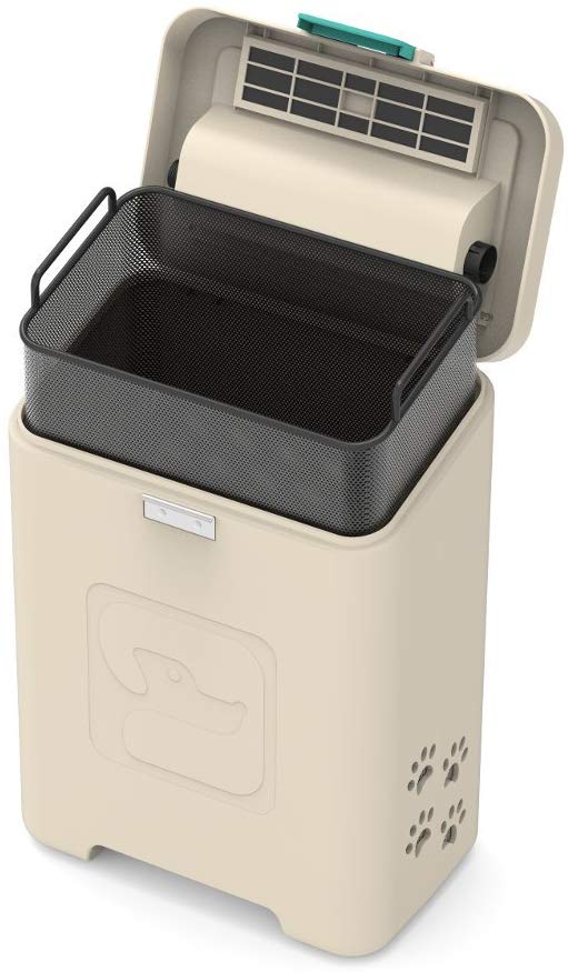 Special bin which traps bad odors
