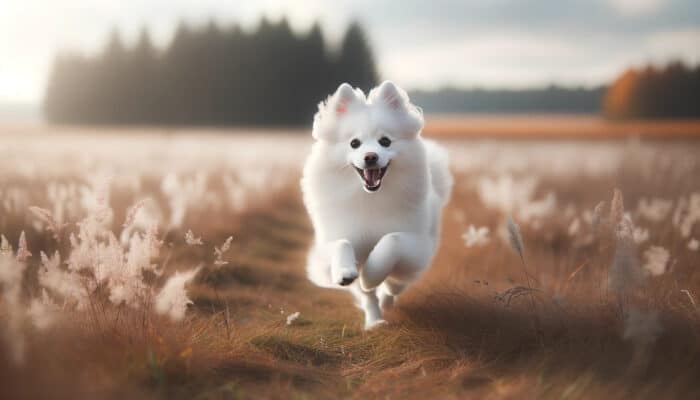 running in the fields